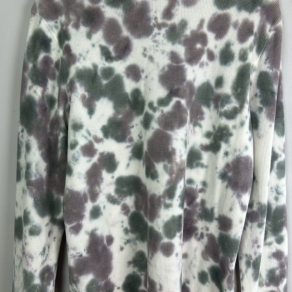 NEW Spiritual Gangster Men’s Thermal Crew Neck Long Sleeve Shirt Size M Tie Dyed - Picture 9 of 16